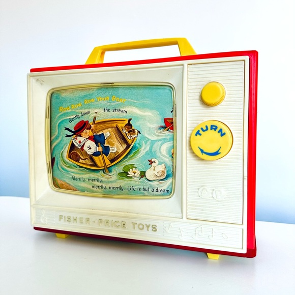 Fisher-Price Other - Vintage 1964 Fisher-Price Two Tune TV – Two Picture Stories Music Toy